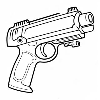 Nerf Gun Coloring Page 7716-6354