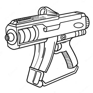 Nerf Gun Coloring Page 7716-6355