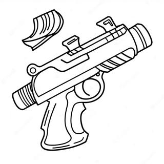 Colorful Nerf Blaster Coloring Page 7717-6358