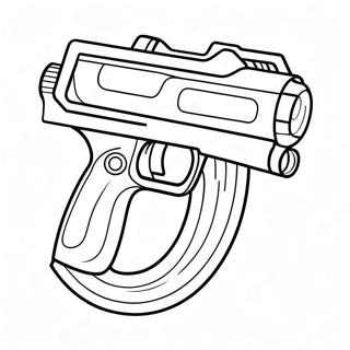 Colorful Nerf Blaster Coloring Page 7717-6359