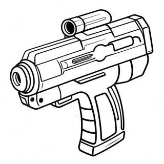 Colorful Nerf Blaster Coloring Page 7717-6360