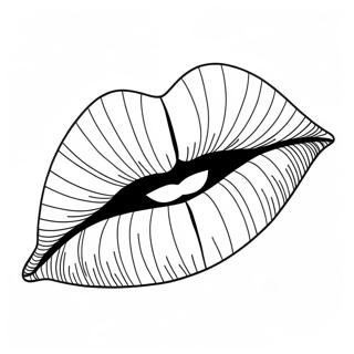 Lips Coloring Pages