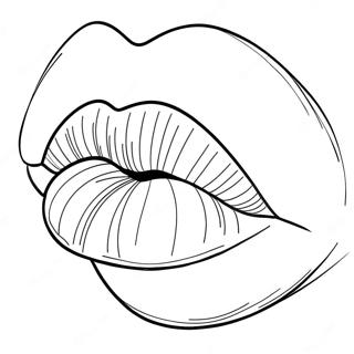 Lips Coloring Page 7726-6370