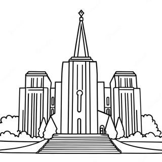 Lds Temple Coloring Page 7747-6377