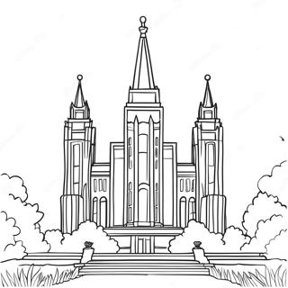 Lds Temple Coloring Page 7747-6378