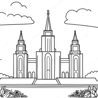 Lds Temple Coloring Page 7747-6380