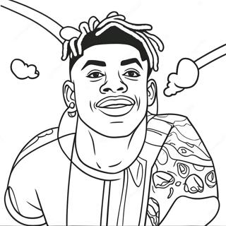 Ja Morant Coloring Page 7756-6384