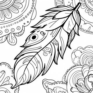 Feather Coloring Pages