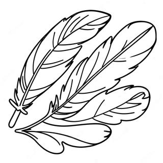 Feather Coloring Page 7806-6422