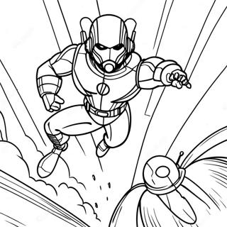 Ant Man In Action Coloring Page 7827-6442