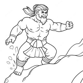 Gojo In Action Coloring Page 782-625