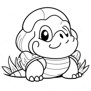 Cute Koopa Shell Coloring Page 7847-6459