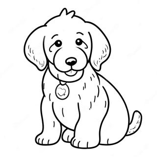 Goldendoodle Puppy Coloring Page 7876-6480