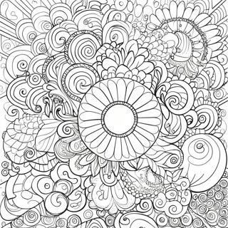 Fun Circle Patterns Coloring Page 7887-6486