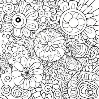 Fun Circle Patterns Coloring Page 7887-6488