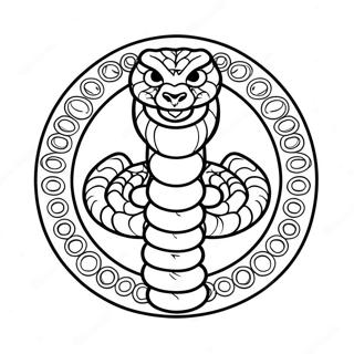 Cobra Kai Logo Coloring Page 7906-6501