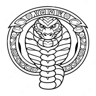 Cobra Kai Logo Coloring Page 7906-6502