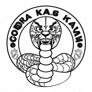 Cobra Kai Logo Coloring Page 7906-6503