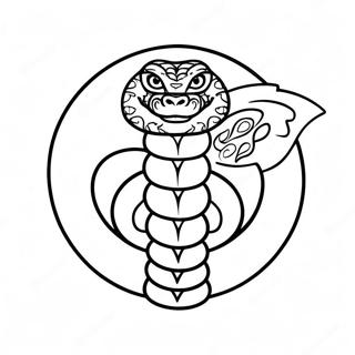 Cobra Kai Logo Coloring Page 7906-6504