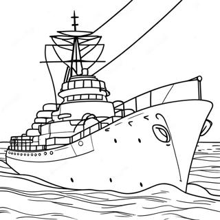 Battleship Coloring Pages