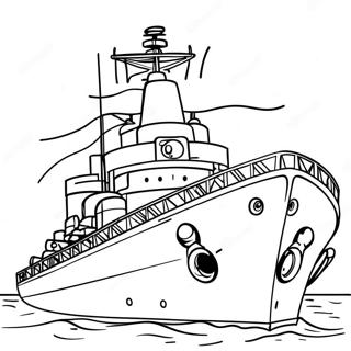 Battleship Coloring Page 7916-6511