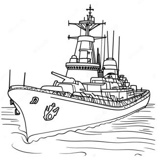 Battleship Coloring Page 7916-6512