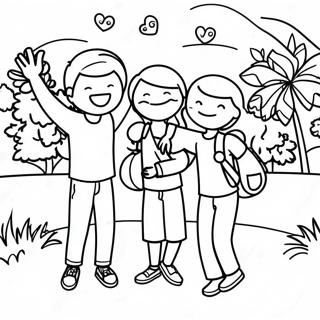 Last Day Of School Celebration Coloring Page 7926-6519