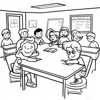 Fun Last Day Of School Classroom Coloring Page 7927-6527