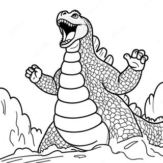 Shin Godzilla Roaring Coloring Page 792-634