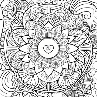 Lotus Flower Mandala Coloring Page 7936-6523