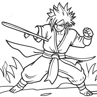 Rengoku In Battle Pose Coloring Page 7967-6555