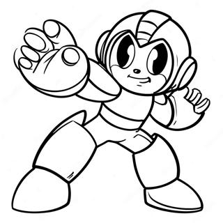 Megaman In Action Coloring Page 7977-6563