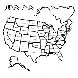 Usa Map Coloring Page 8016-6589