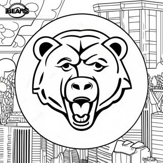 Chicago Bears Logo Coloring Page 8026-6602