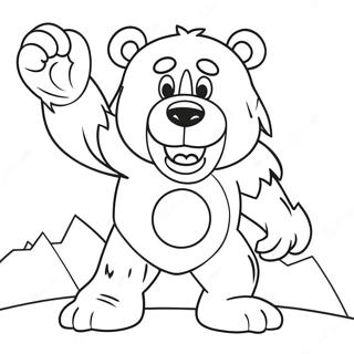 Chicago Bears Mascot Coloring Page 8027-6598