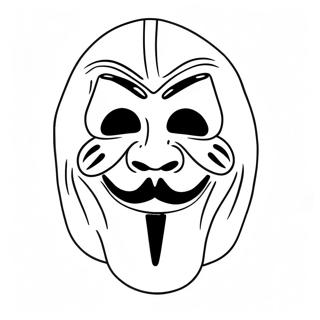 Creepy Ghostface Mask Coloring Page 802-639