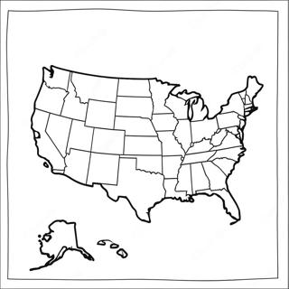 United States Map Coloring Page 8086-6642