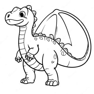 Big Dinosaur Coloring Page 8096-6657