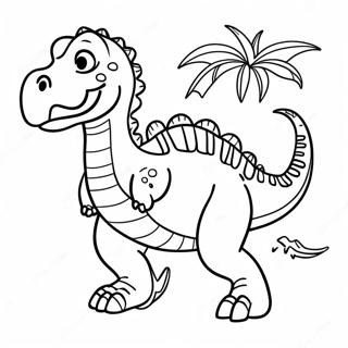 Big Dinosaur Coloring Page 8096-6659