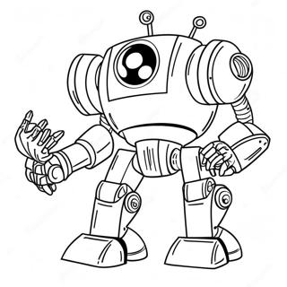 Gigantic Robot Coloring Page 8097-6654