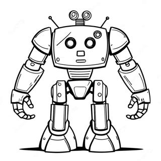 Gigantic Robot Coloring Page 8097-6655