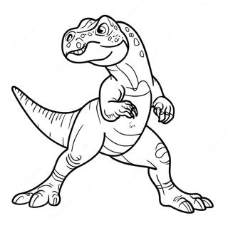 T Rex Roaring Coloring Page 8107-6676