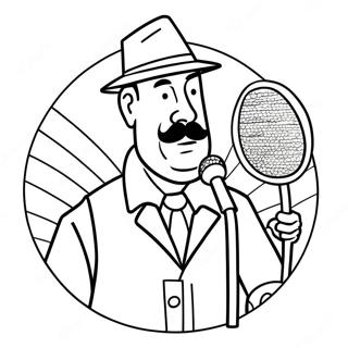 Speakerman Coloring Page 8116-6666