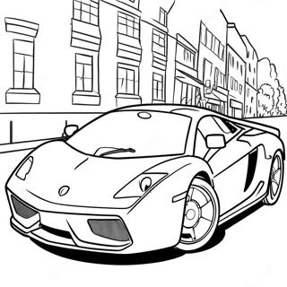 Supercar Sports Car Coloring Pages