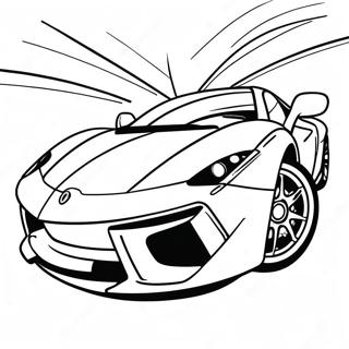 Supercar Sports Car Coloring Page 811-648