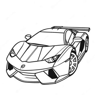 Luxury Supercar Coloring Page 812-653