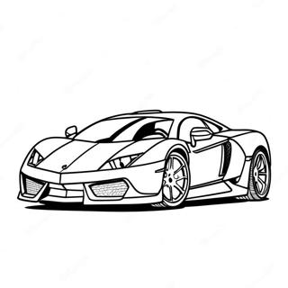 Luxury Supercar Coloring Page 812-655