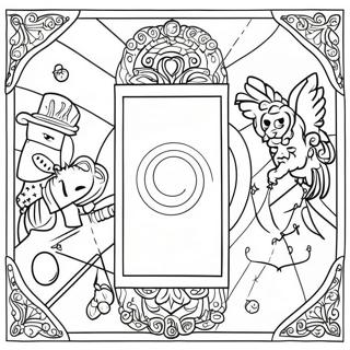 Tarot Card Coloring Page 8136-6686