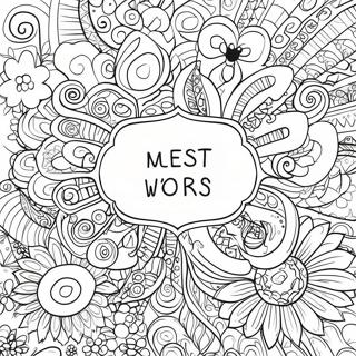 Adult Swear Words Coloring Page 8146-6695