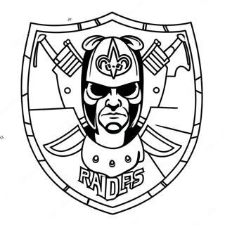 Raiders Logo Coloring Page 8156-6702